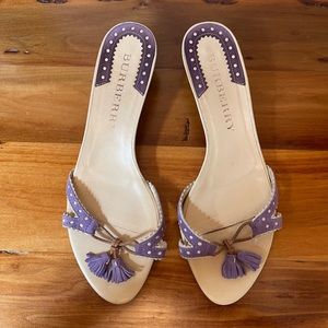 Burberry Lilac Sandals with Tassels Size 37.5